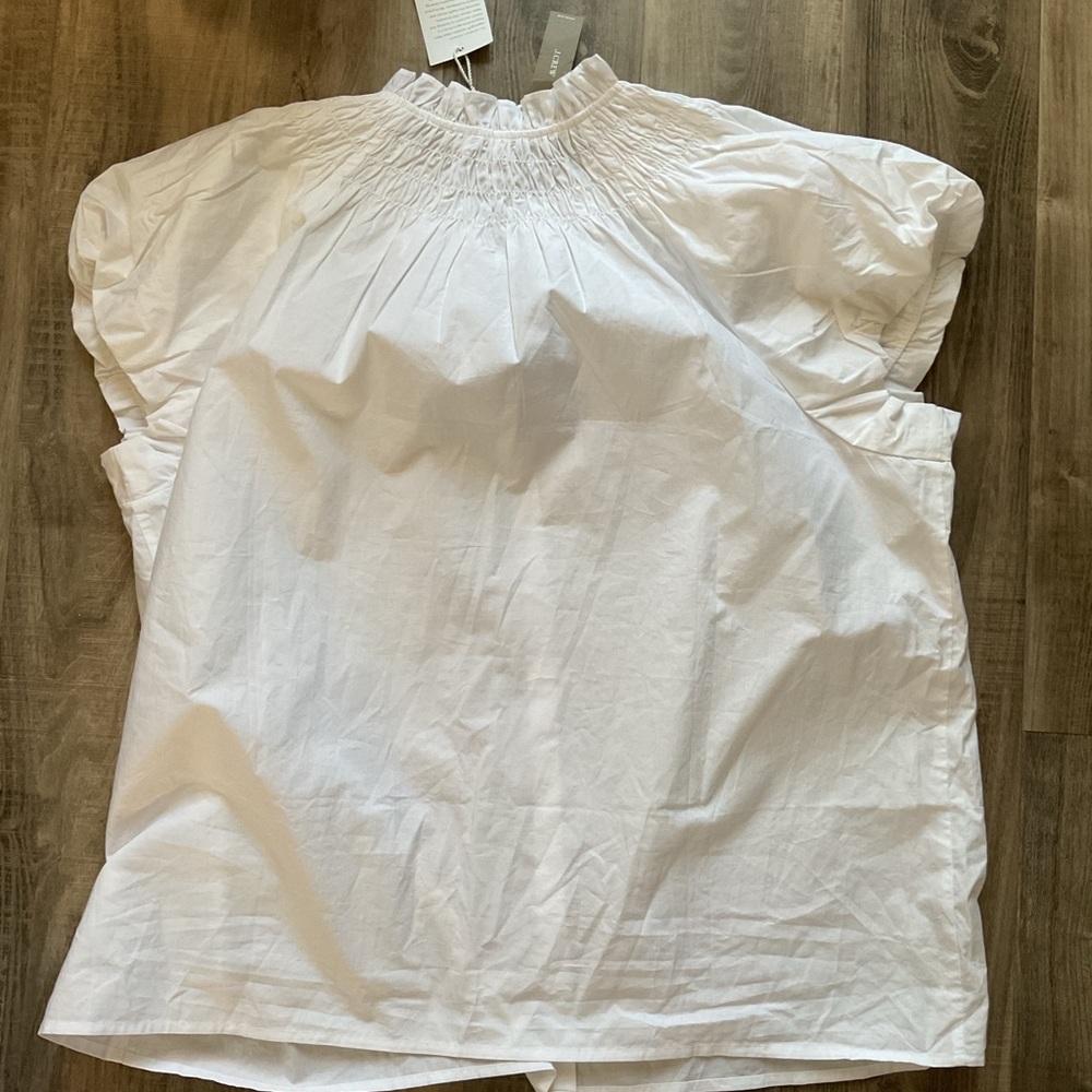 JCREW Smocked-neck top size 2X NWT - Picture 5 of 5